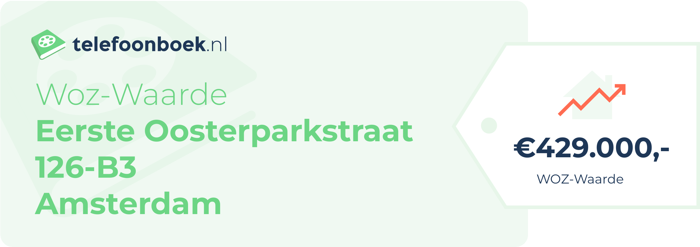 WOZ-waarde Eerste Oosterparkstraat 126-B3 Amsterdam