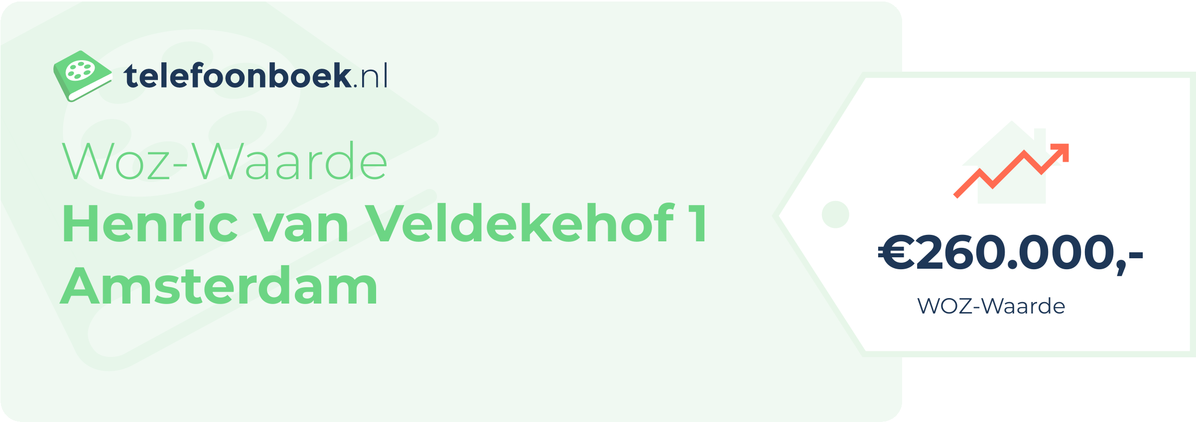 WOZ-waarde Henric Van Veldekehof 1 Amsterdam