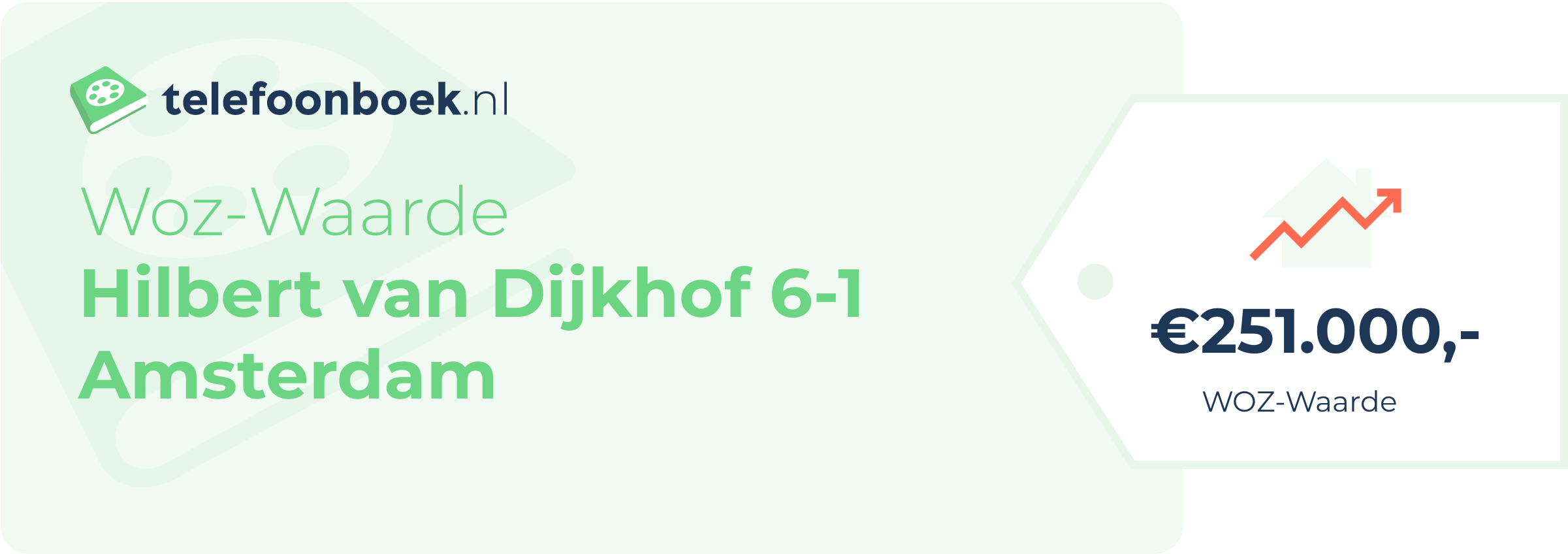 WOZ-waarde Hilbert Van Dijkhof 6-1 Amsterdam