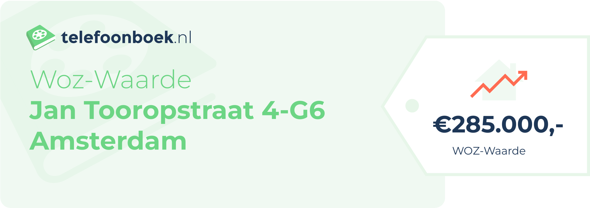 WOZ-waarde Jan Tooropstraat 4-G6 Amsterdam