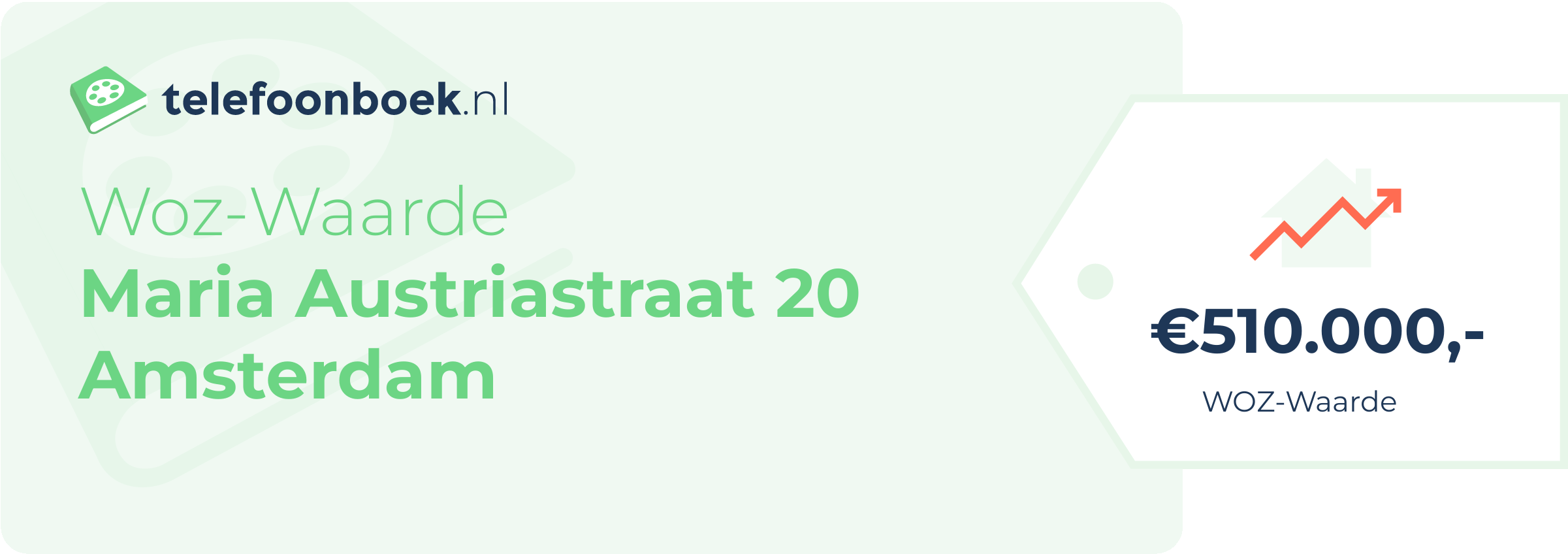 WOZ-waarde Maria Austriastraat 20 Amsterdam