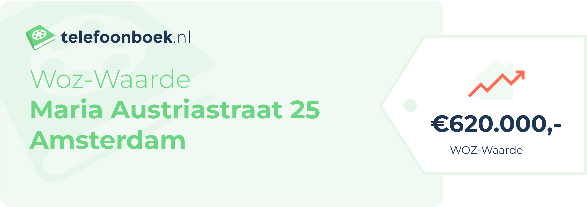 WOZ-waarde Maria Austriastraat 25 Amsterdam