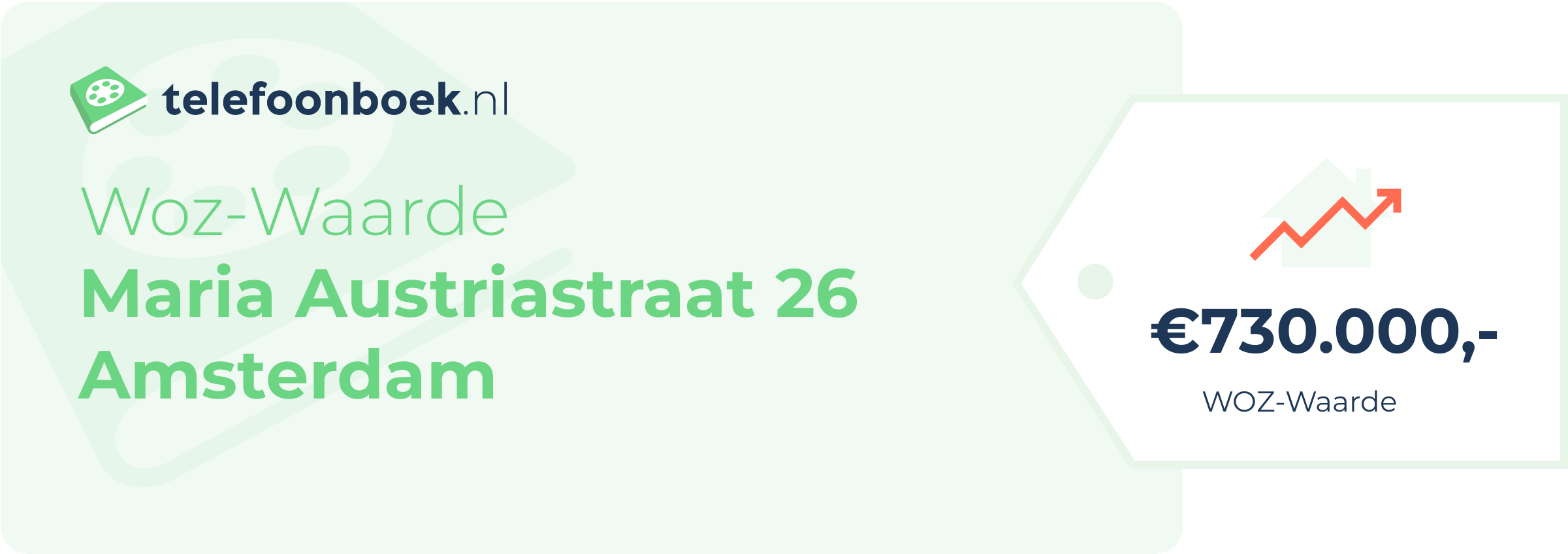 WOZ-waarde Maria Austriastraat 26 Amsterdam