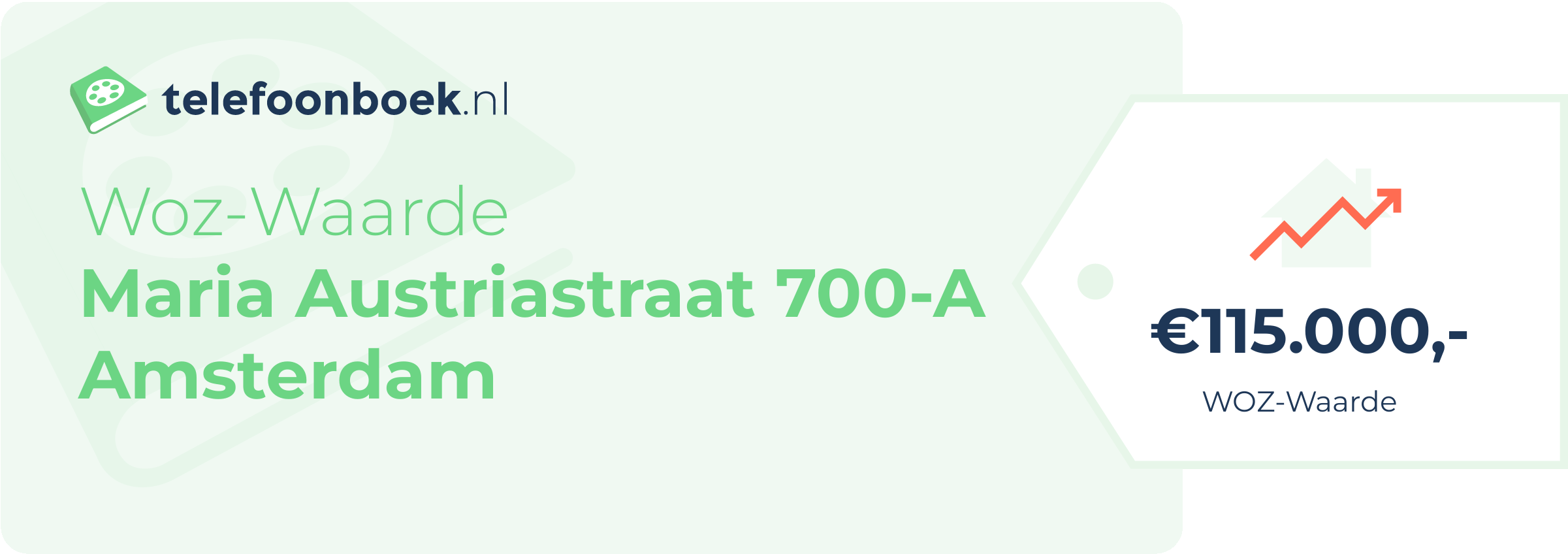 WOZ-waarde Maria Austriastraat 700-A Amsterdam