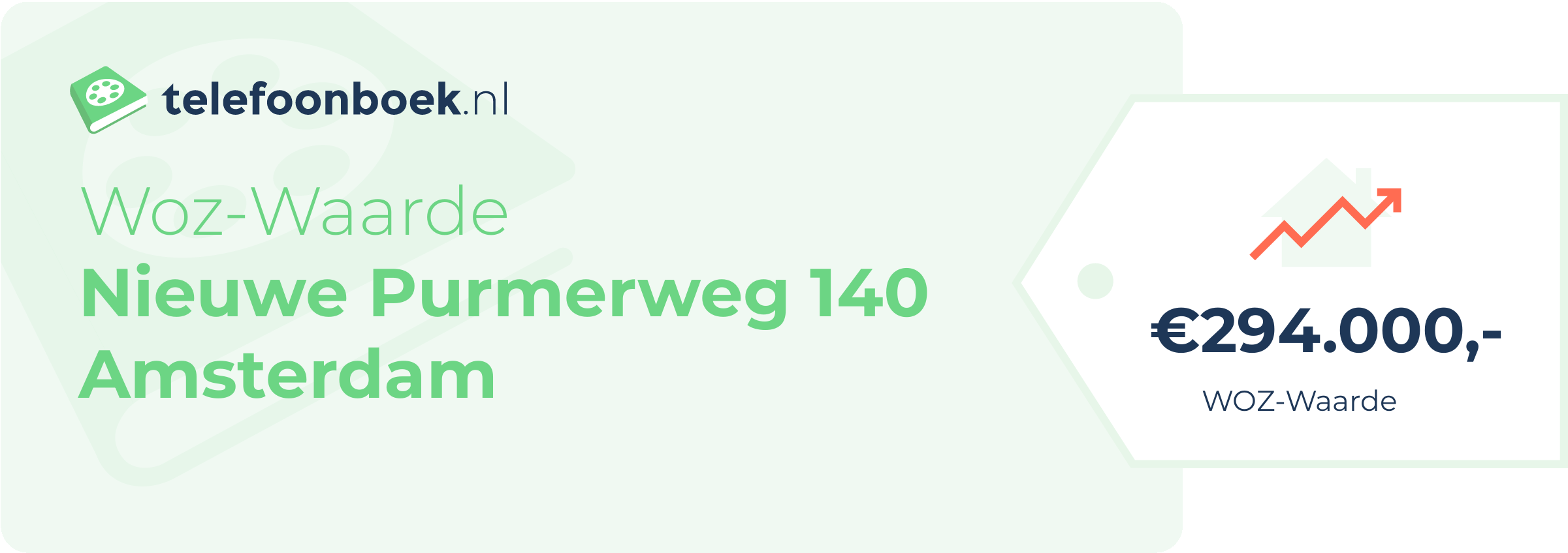 WOZ-waarde Nieuwe Purmerweg 140 Amsterdam