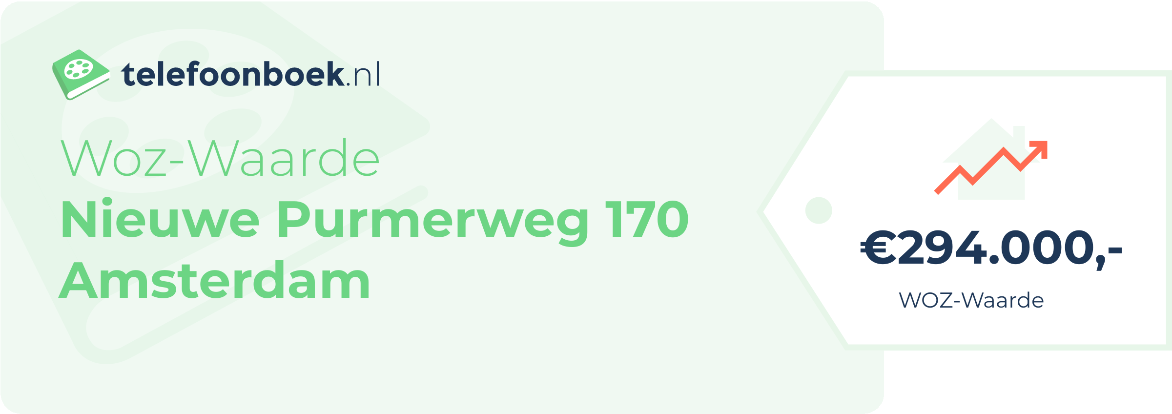 WOZ-waarde Nieuwe Purmerweg 170 Amsterdam