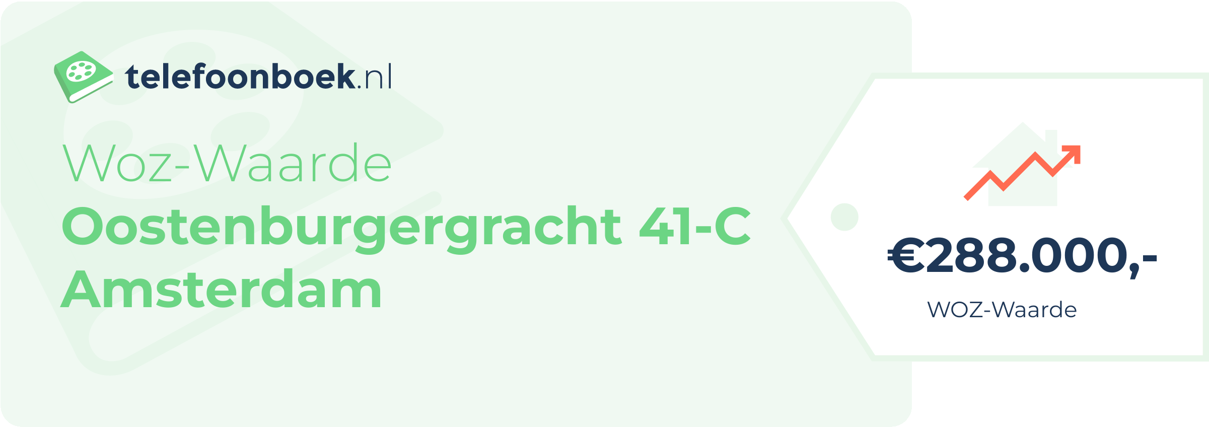 WOZ-waarde Oostenburgergracht 41-C Amsterdam