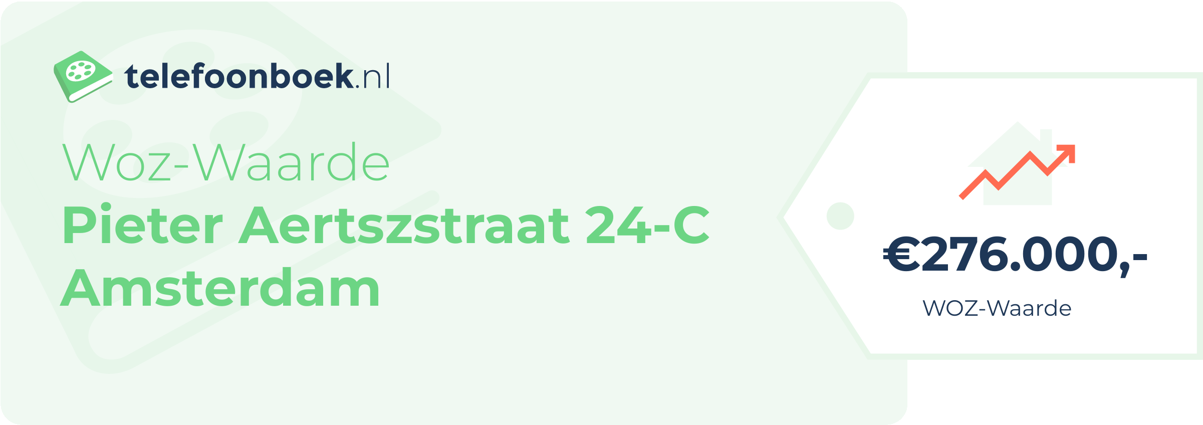 WOZ-waarde Pieter Aertszstraat 24-C Amsterdam