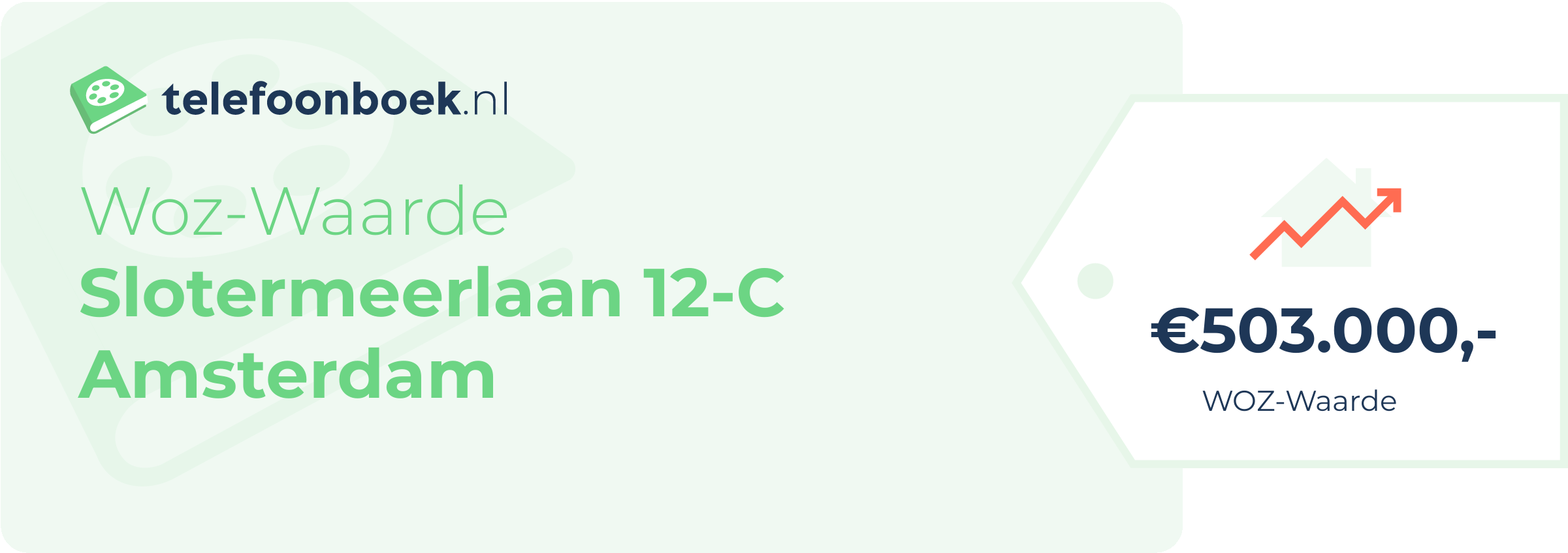 WOZ-waarde Slotermeerlaan 12-C Amsterdam