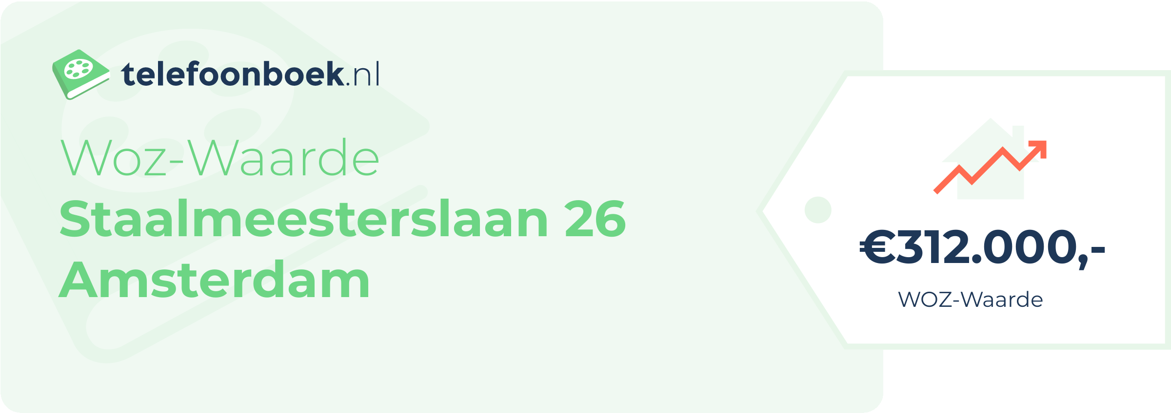 WOZ-waarde Staalmeesterslaan 26 Amsterdam