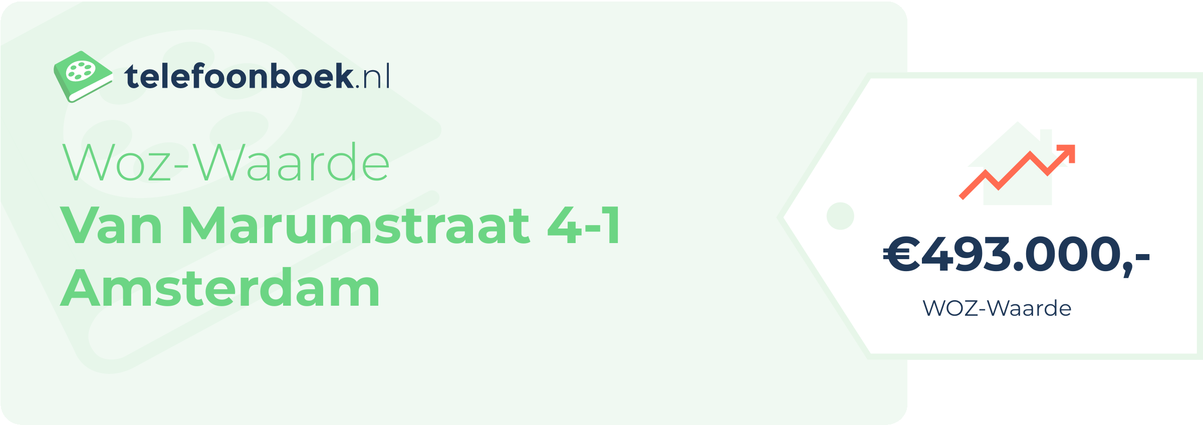 WOZ-waarde Van Marumstraat 4-1 Amsterdam