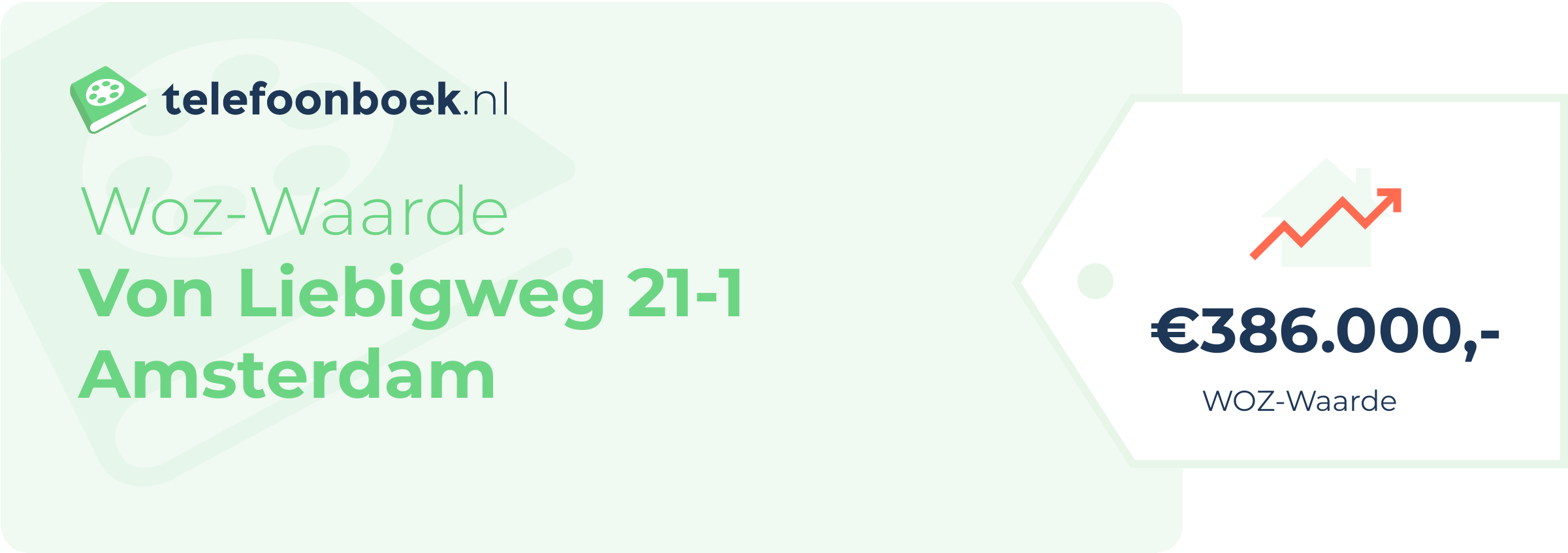 WOZ-waarde Von Liebigweg 21-1 Amsterdam
