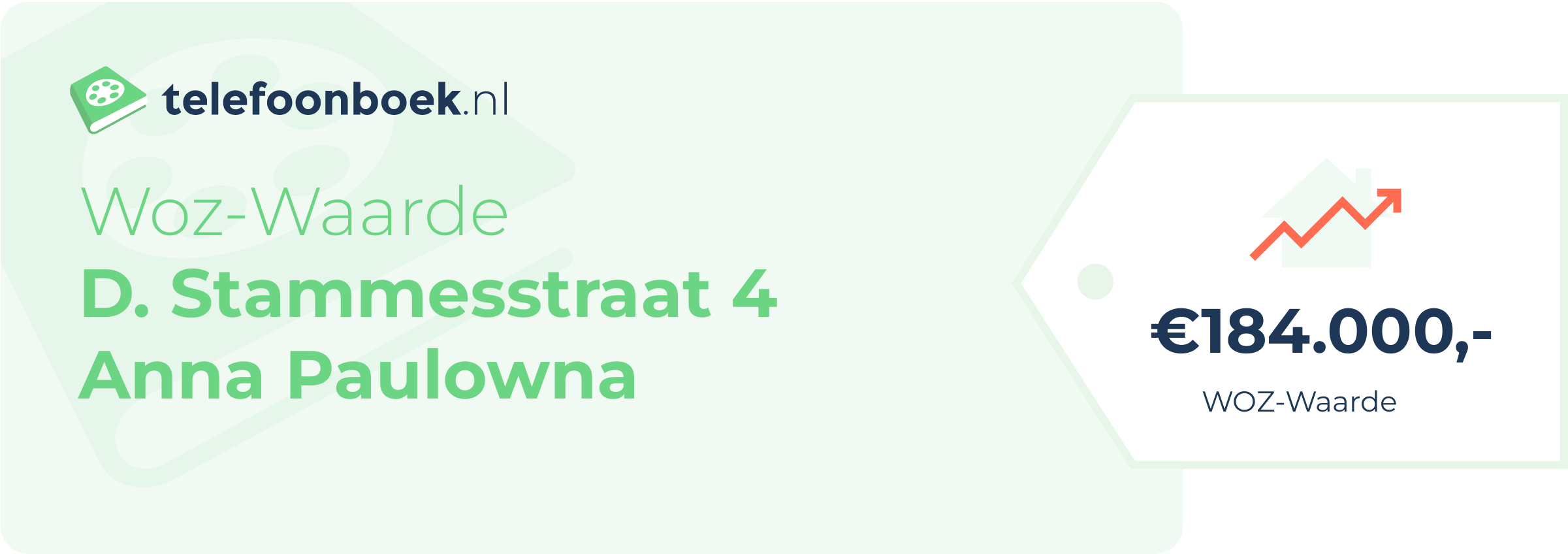 WOZ-waarde D. Stammesstraat 4 Anna Paulowna