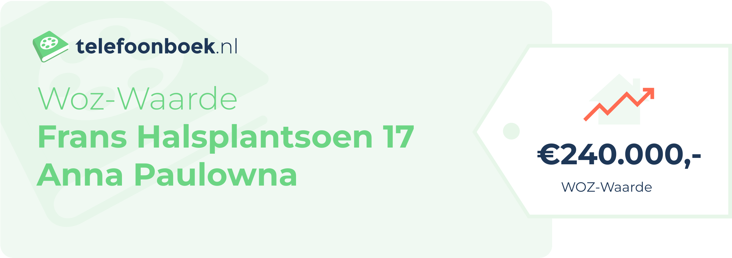 WOZ-waarde Frans Halsplantsoen 17 Anna Paulowna