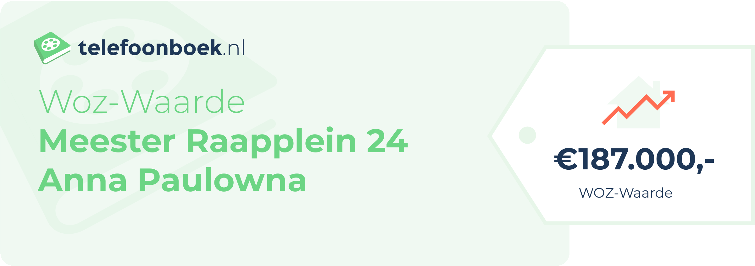 WOZ-waarde Meester Raapplein 24 Anna Paulowna