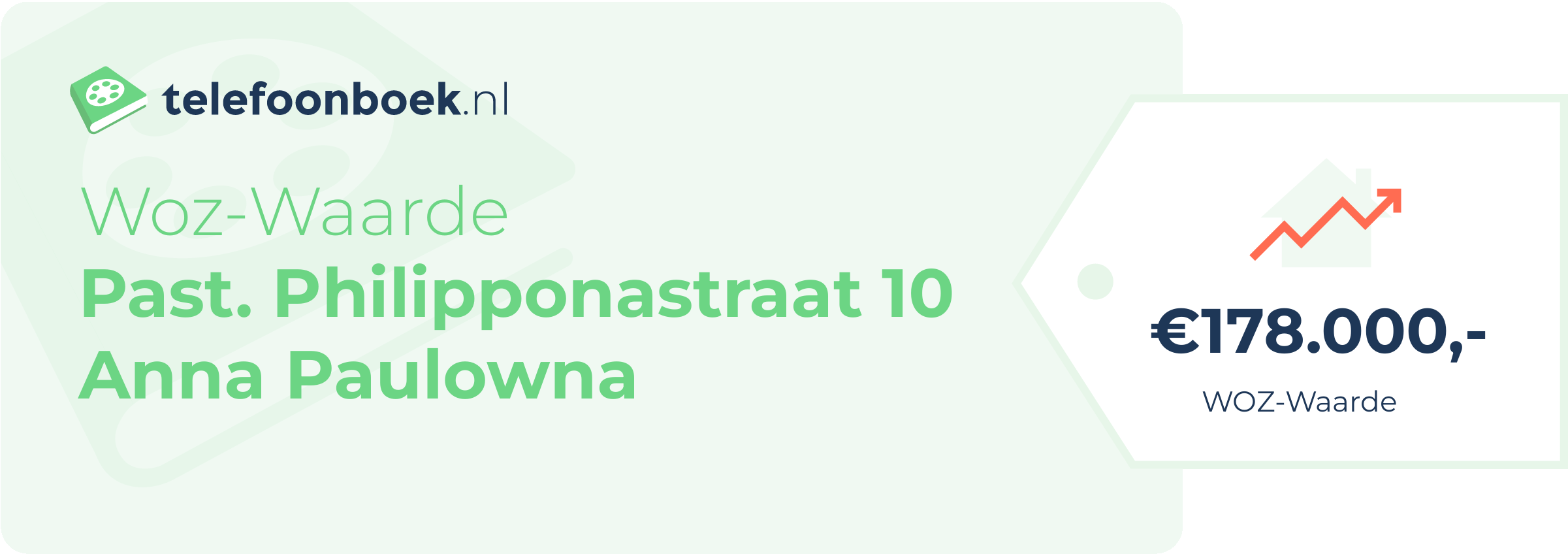 WOZ-waarde Past. Philipponastraat 10 Anna Paulowna