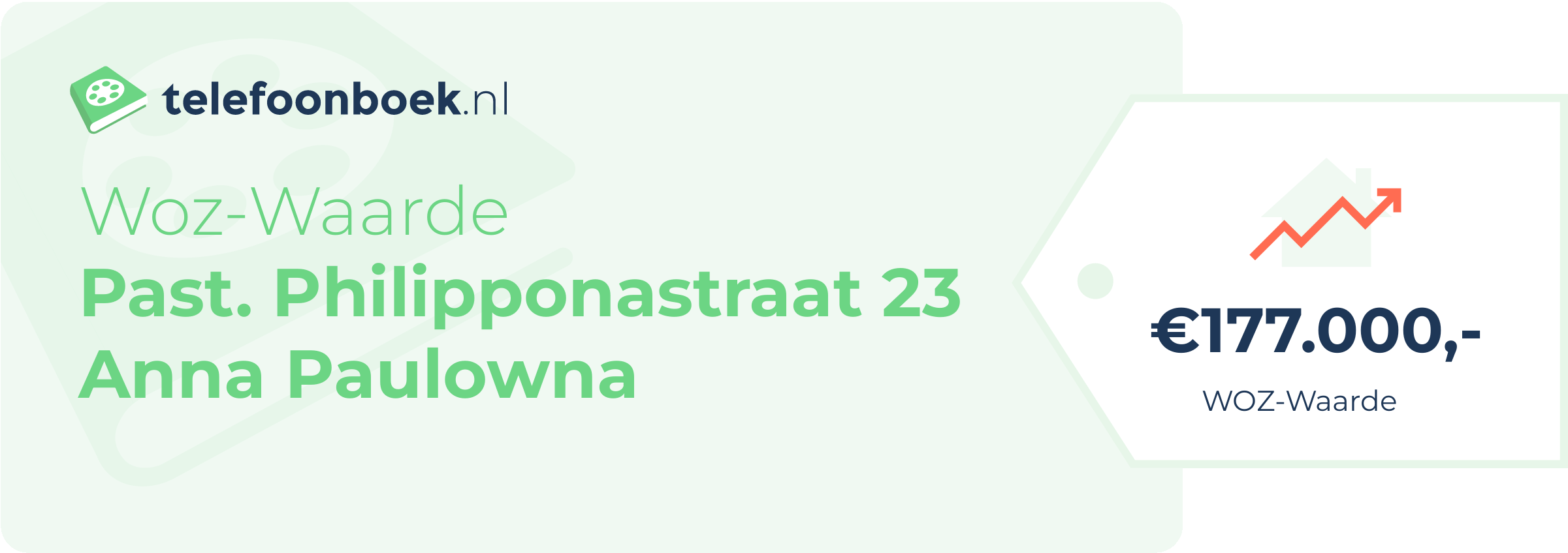 WOZ-waarde Past. Philipponastraat 23 Anna Paulowna