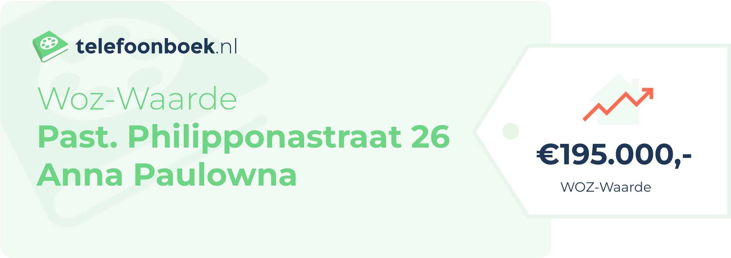 WOZ-waarde Past. Philipponastraat 26 Anna Paulowna