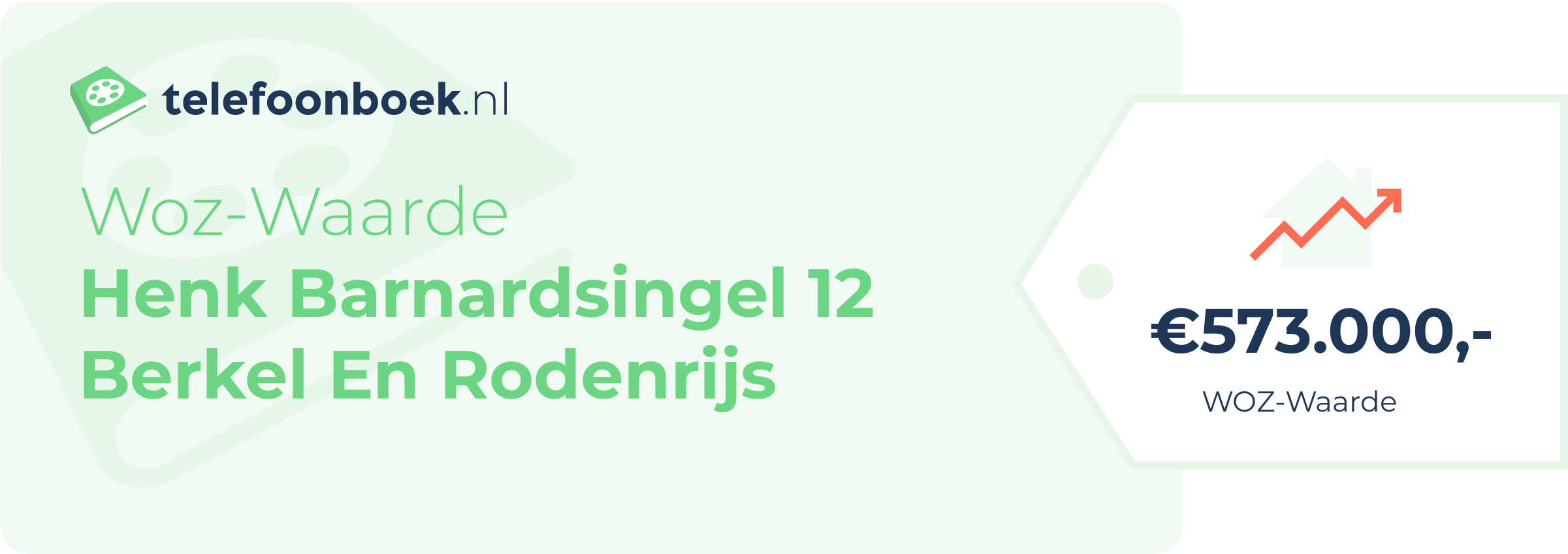 WOZ-waarde Henk Barnardsingel 12 Berkel En Rodenrijs