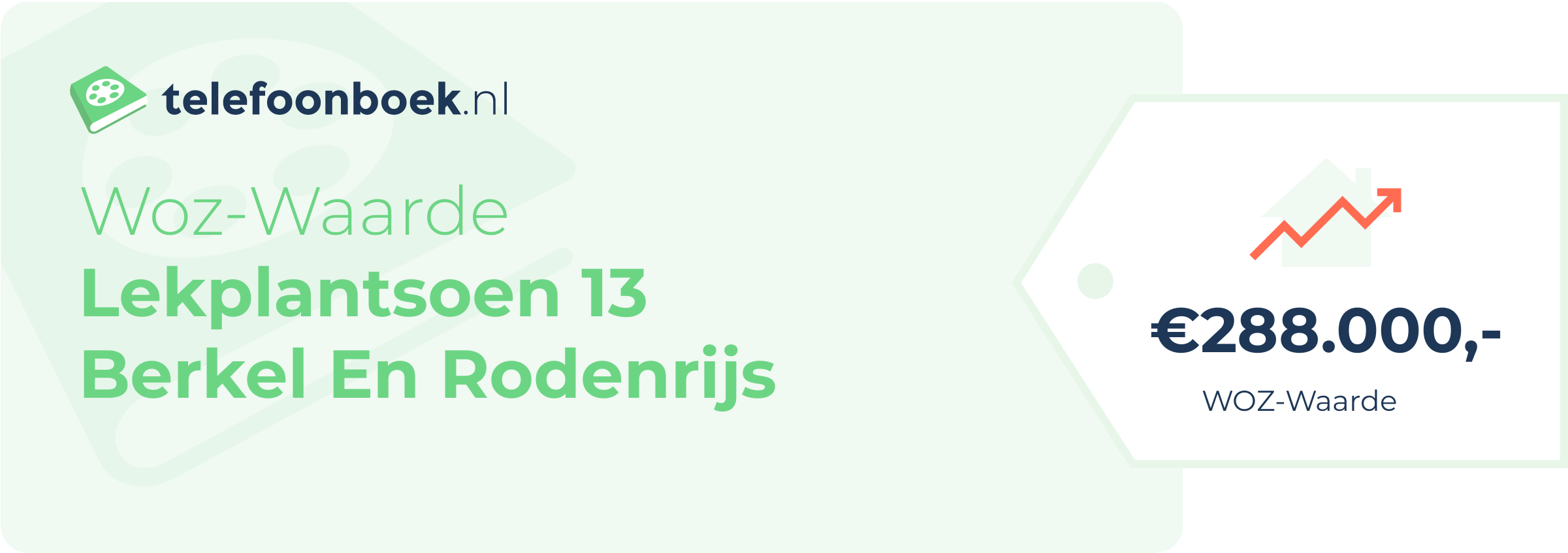 WOZ-waarde Lekplantsoen 13 Berkel En Rodenrijs