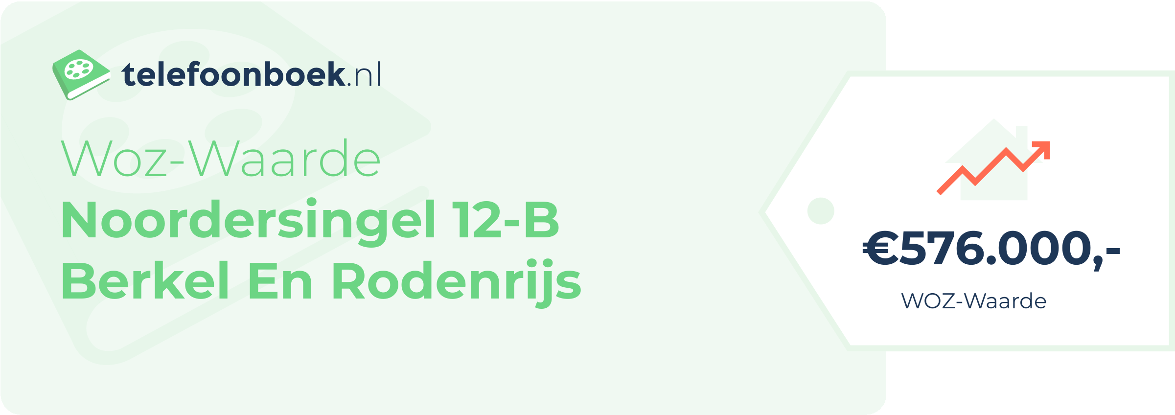 WOZ-waarde Noordersingel 12-B Berkel En Rodenrijs