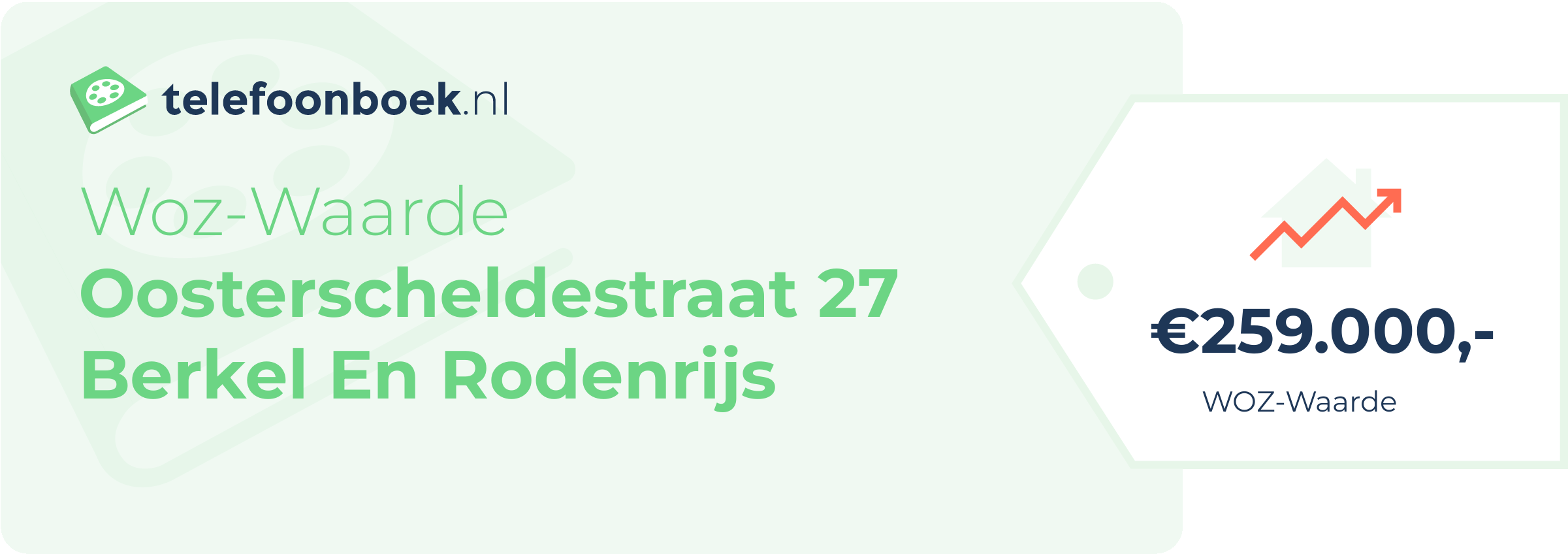 WOZ-waarde Oosterscheldestraat 27 Berkel En Rodenrijs