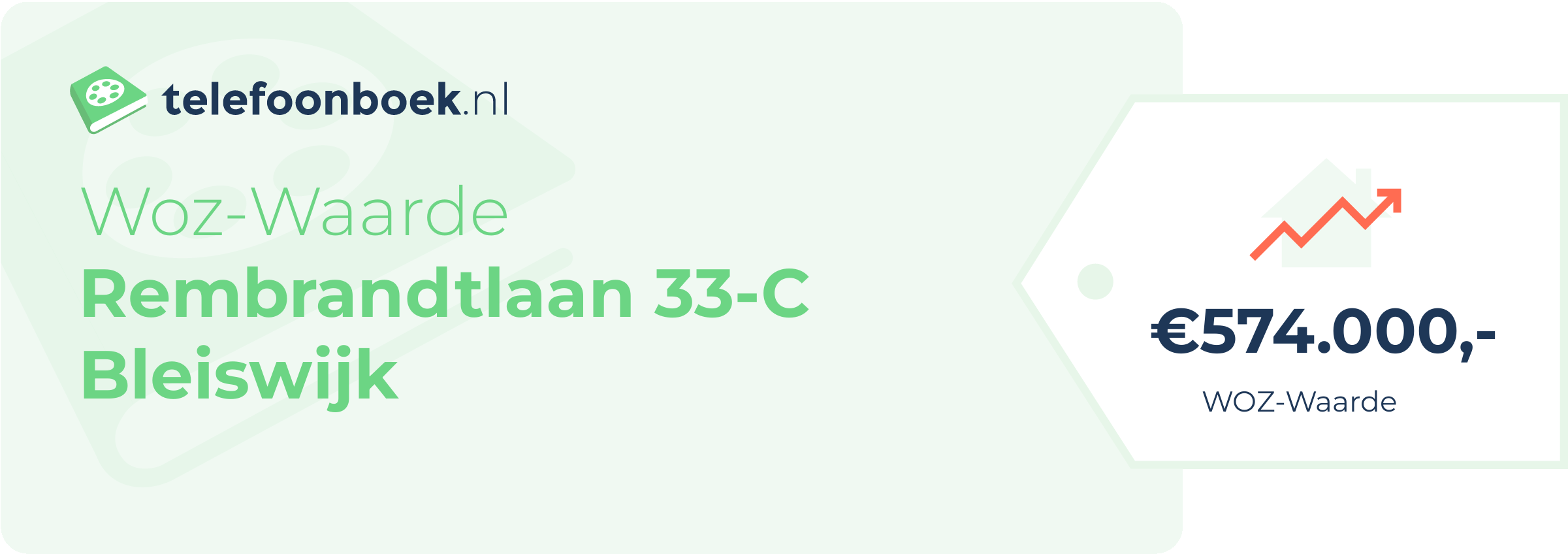 WOZ-waarde Rembrandtlaan 33-C Bleiswijk