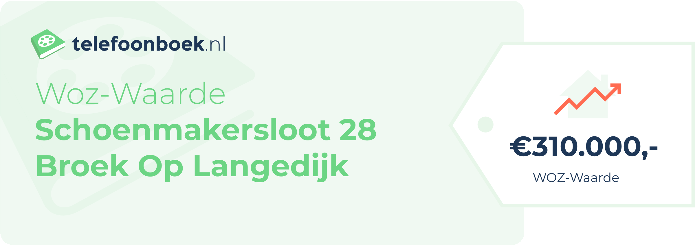 WOZ-waarde Schoenmakersloot 28 Broek Op Langedijk