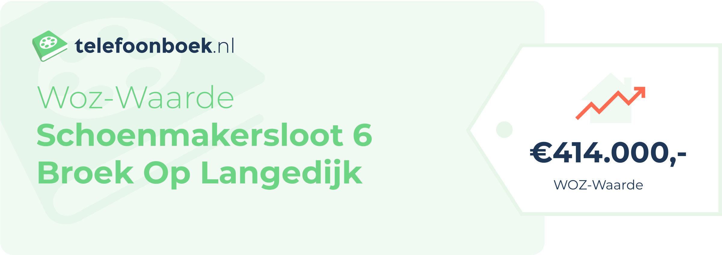 WOZ-waarde Schoenmakersloot 6 Broek Op Langedijk