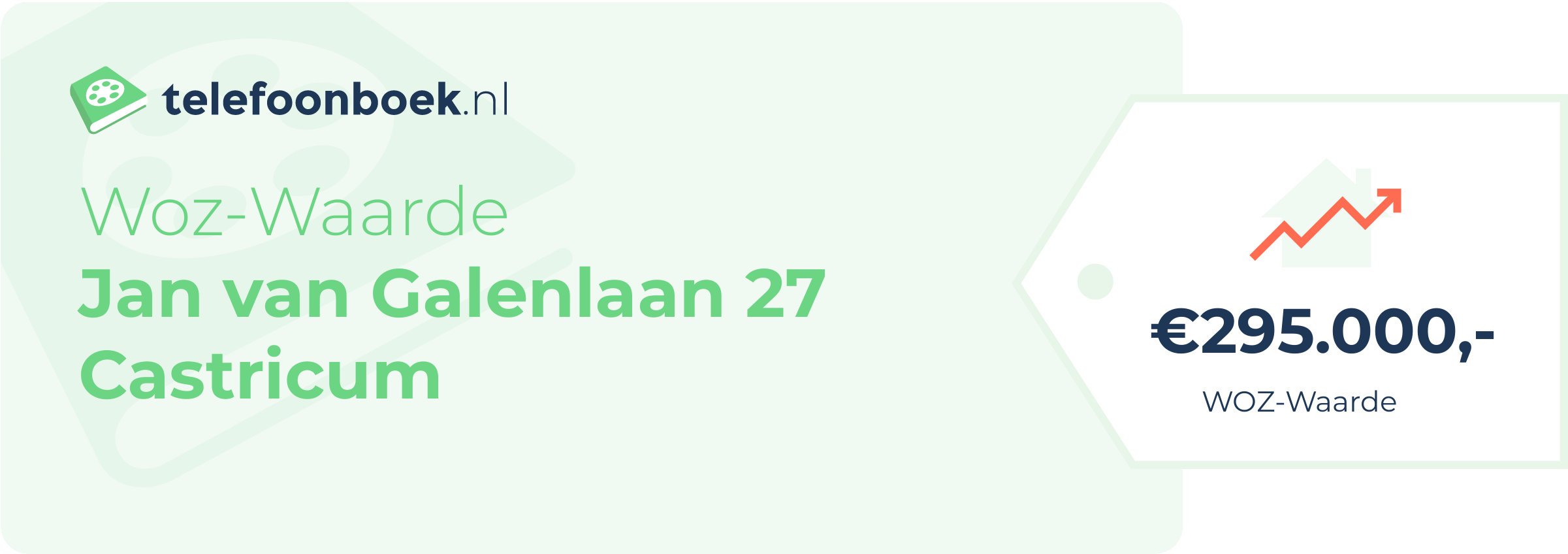 WOZ-waarde Jan Van Galenlaan 27 Castricum