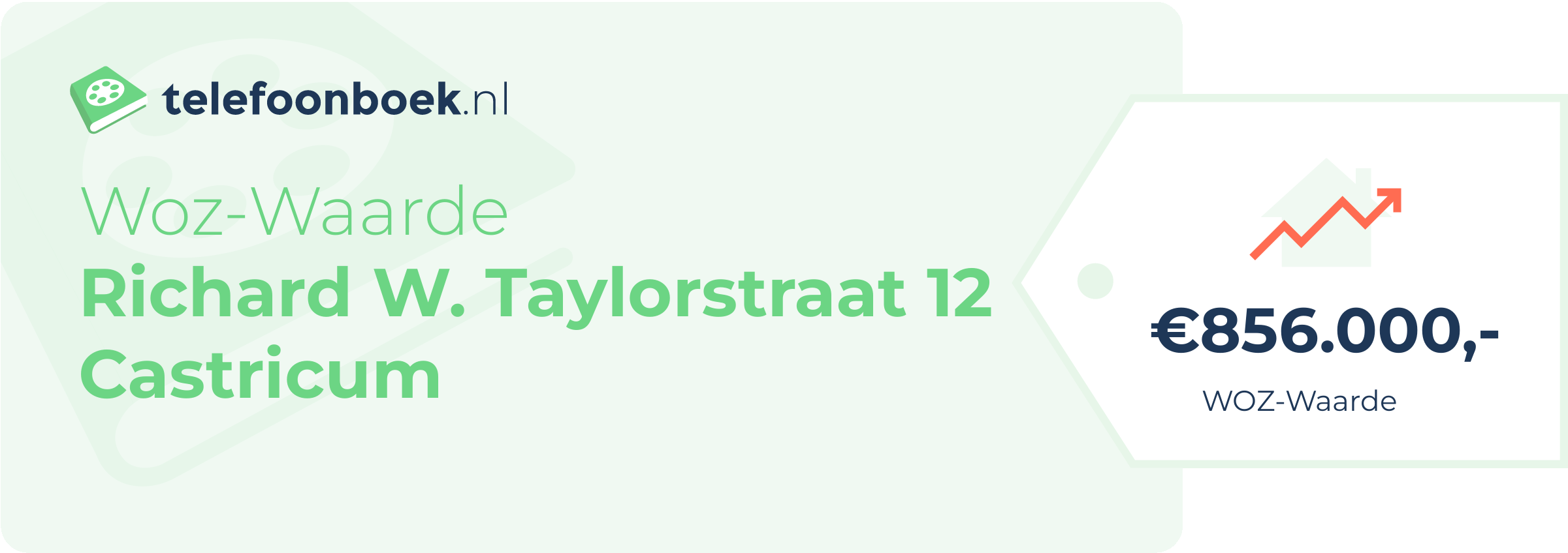 WOZ-waarde Richard W. Taylorstraat 12 Castricum