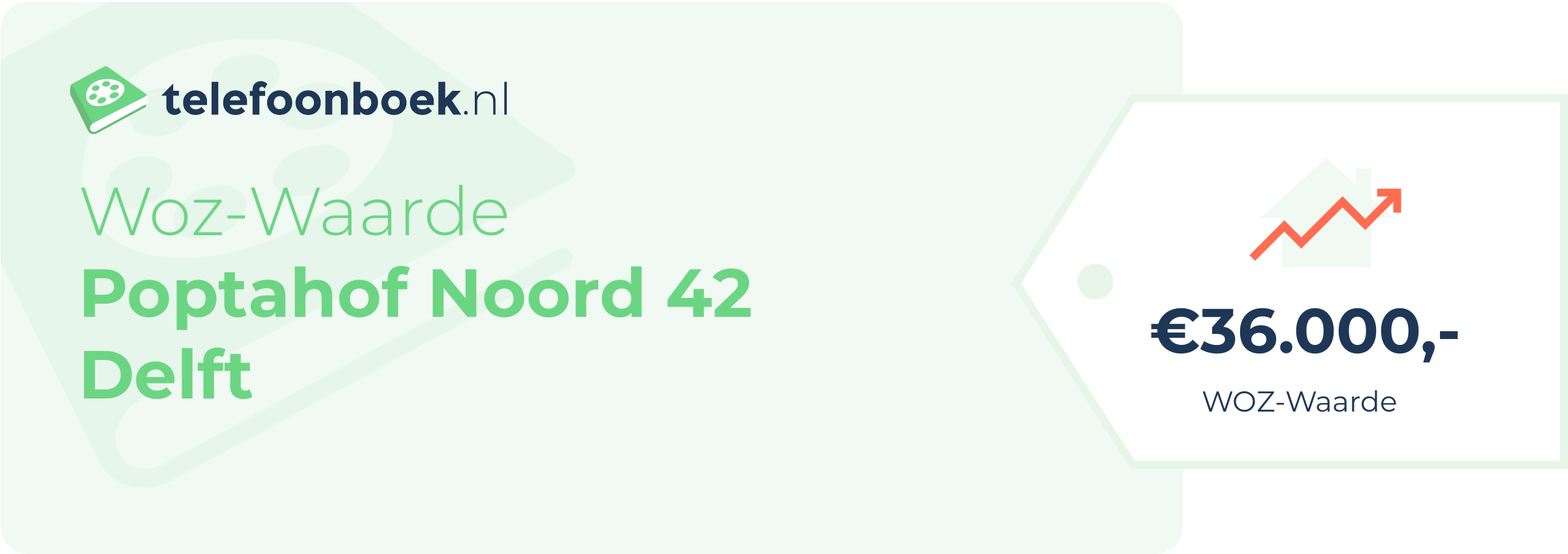 WOZ-waarde Poptahof Noord 42 Delft