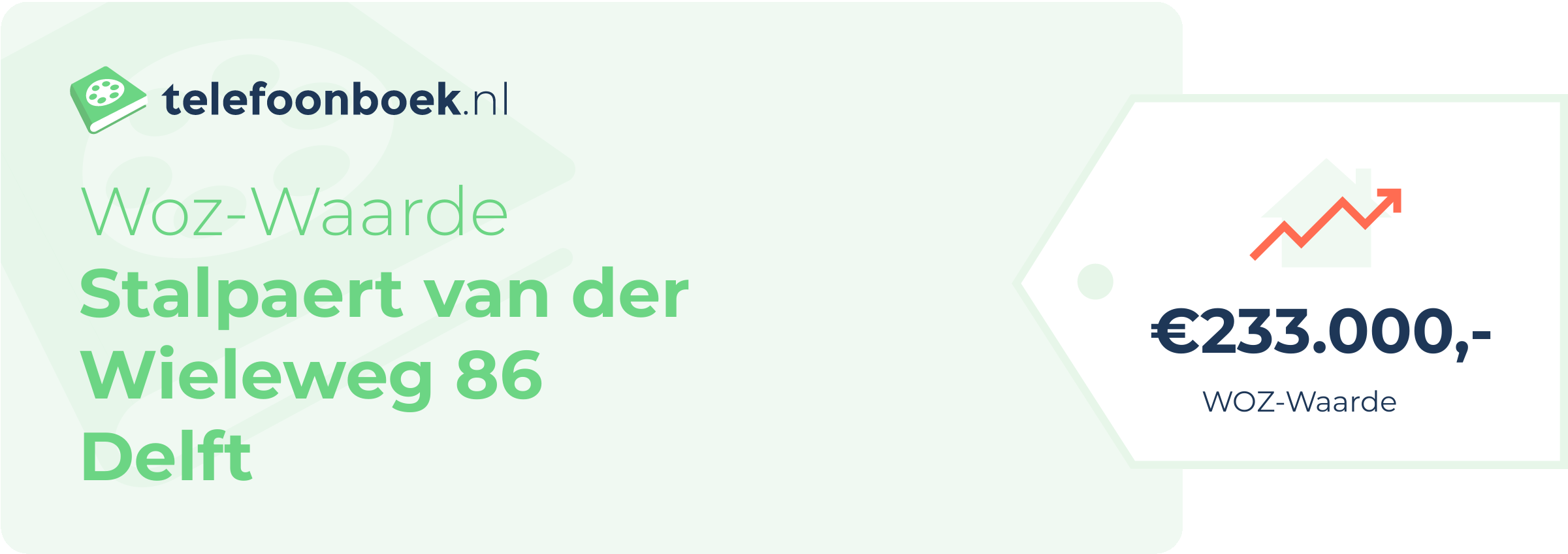 WOZ-waarde Stalpaert Van Der Wieleweg 86 Delft
