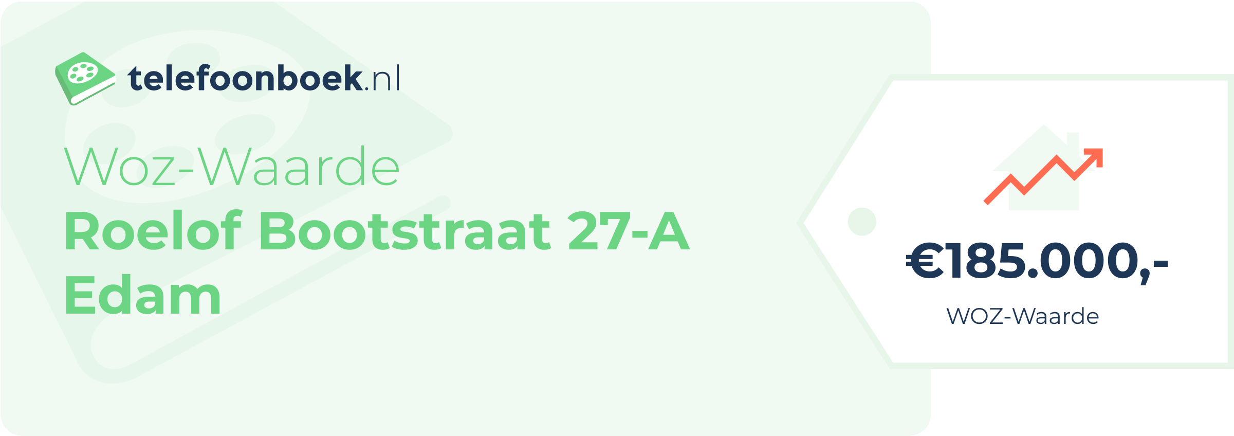 WOZ-waarde Roelof Bootstraat 27-A Edam