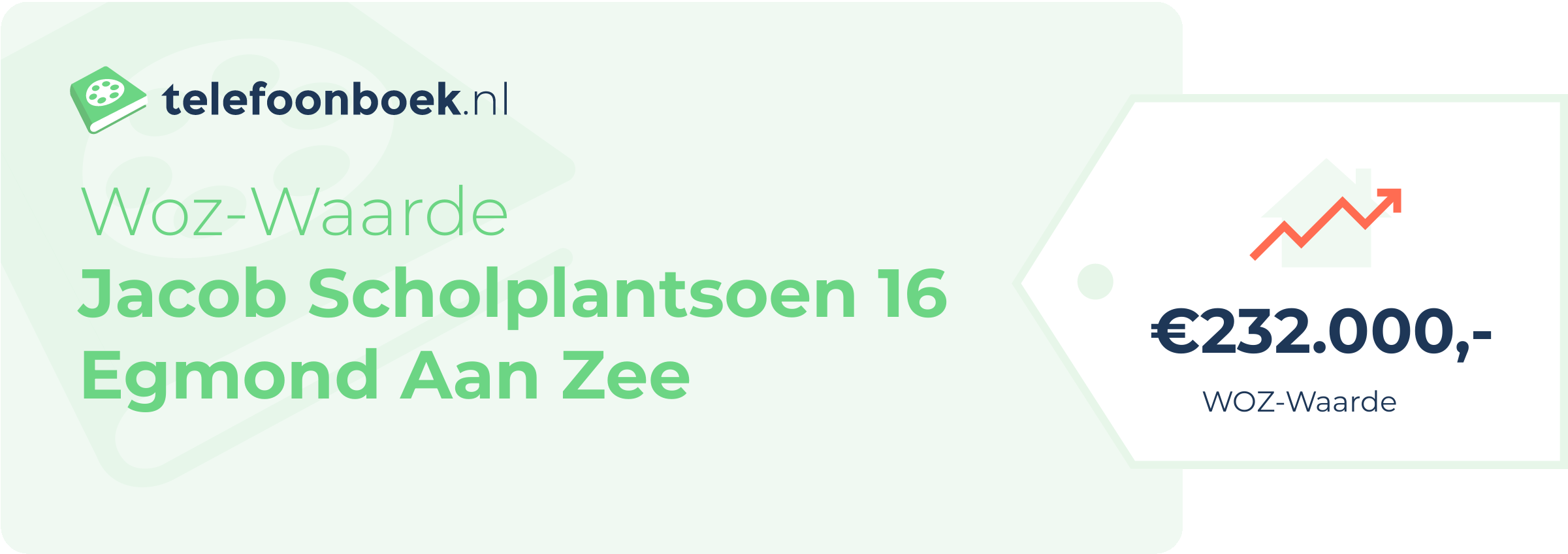 WOZ-waarde Jacob Scholplantsoen 16 Egmond Aan Zee