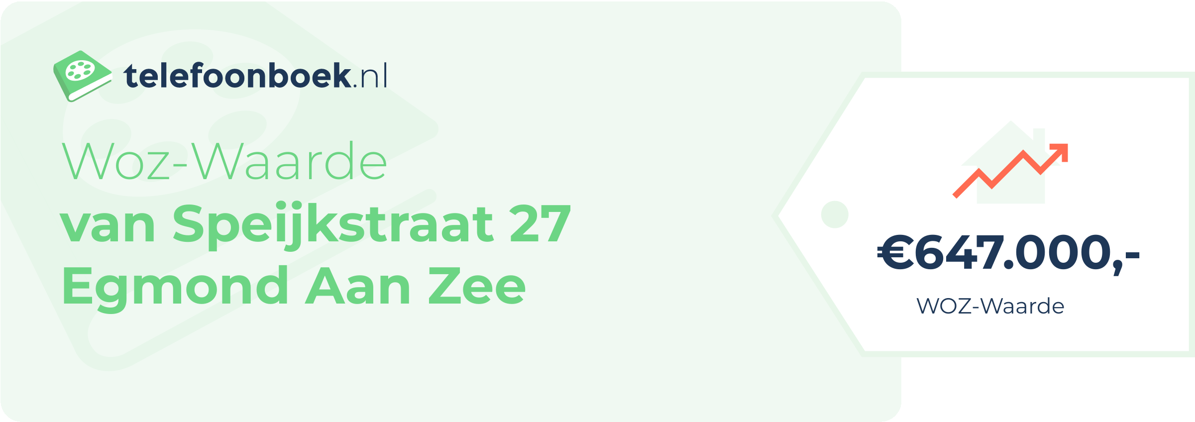 WOZ-waarde Van Speijkstraat 27 Egmond Aan Zee