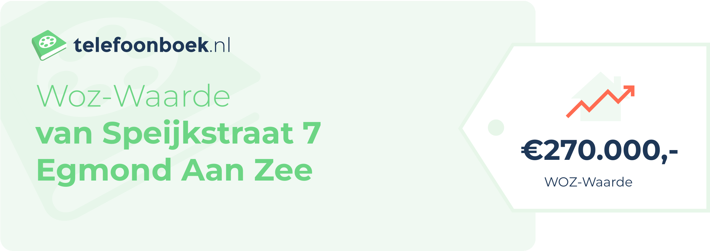 WOZ-waarde Van Speijkstraat 7 Egmond Aan Zee