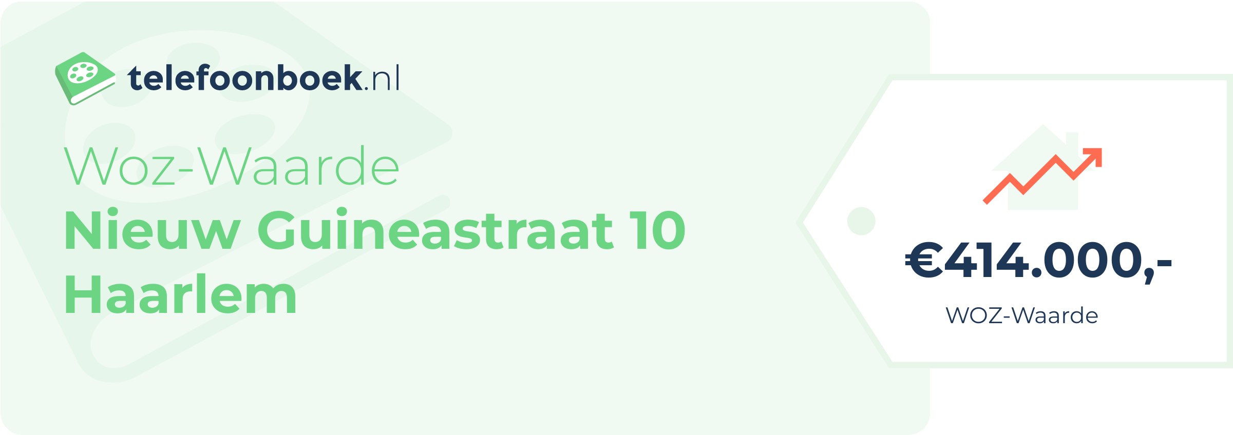 WOZ-waarde Nieuw Guineastraat 10 Haarlem