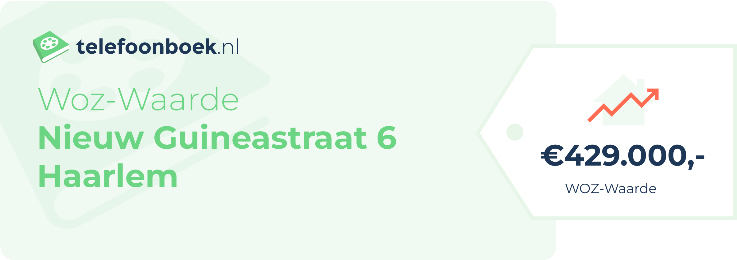 WOZ-waarde Nieuw Guineastraat 6 Haarlem