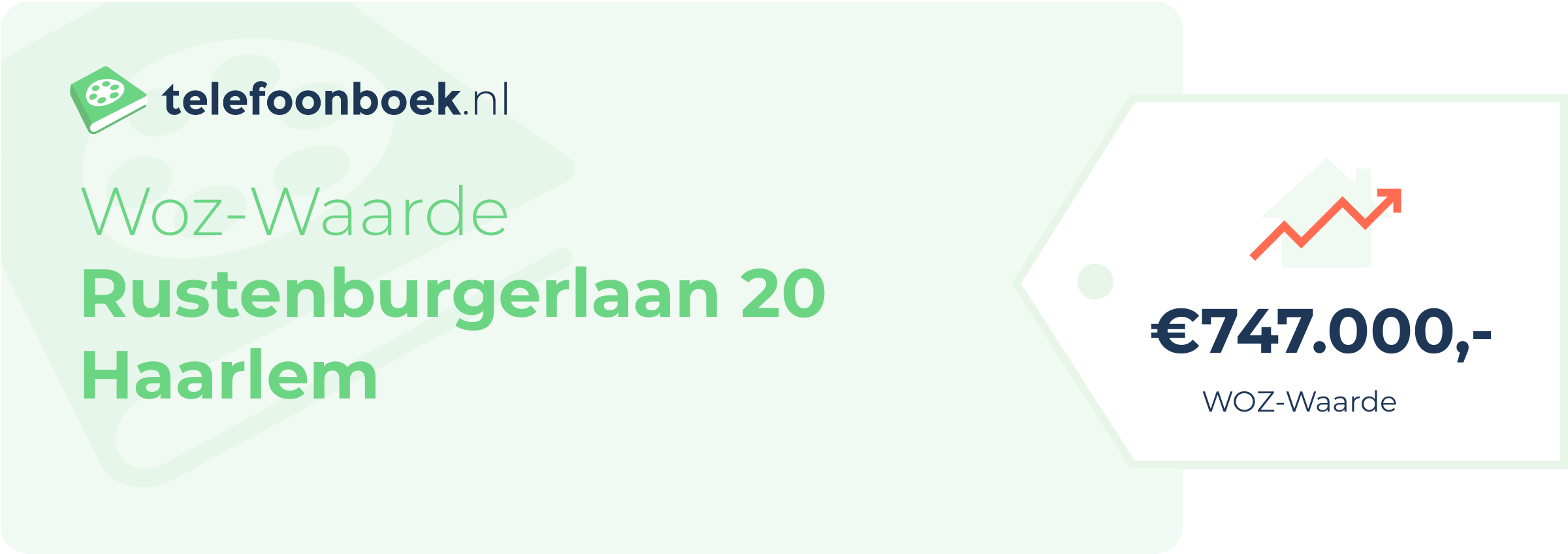 WOZ-waarde Rustenburgerlaan 20 Haarlem
