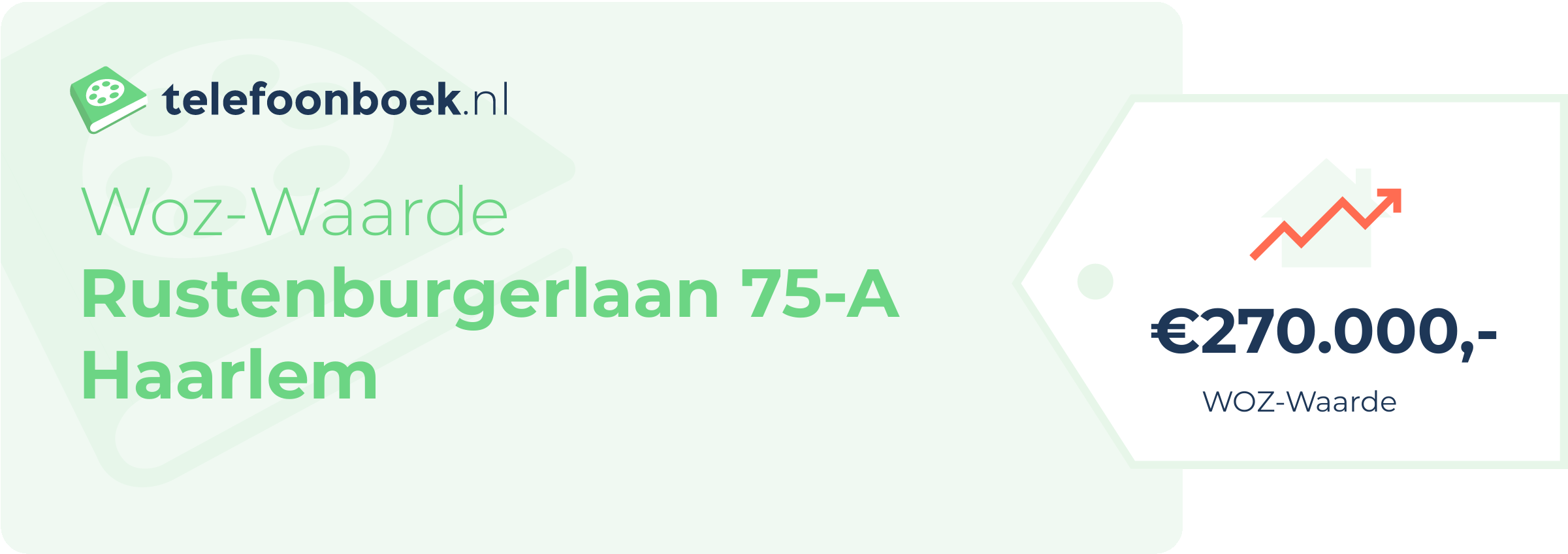 WOZ-waarde Rustenburgerlaan 75-A Haarlem