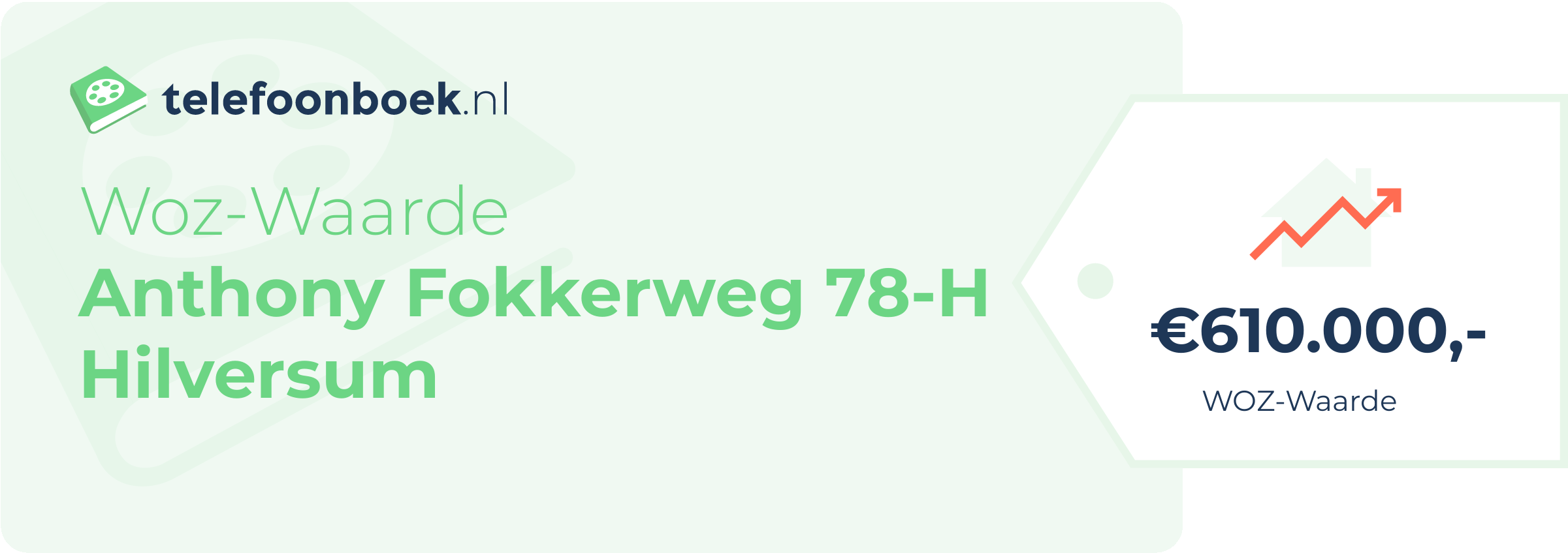 WOZ-waarde Anthony Fokkerweg 78-H Hilversum