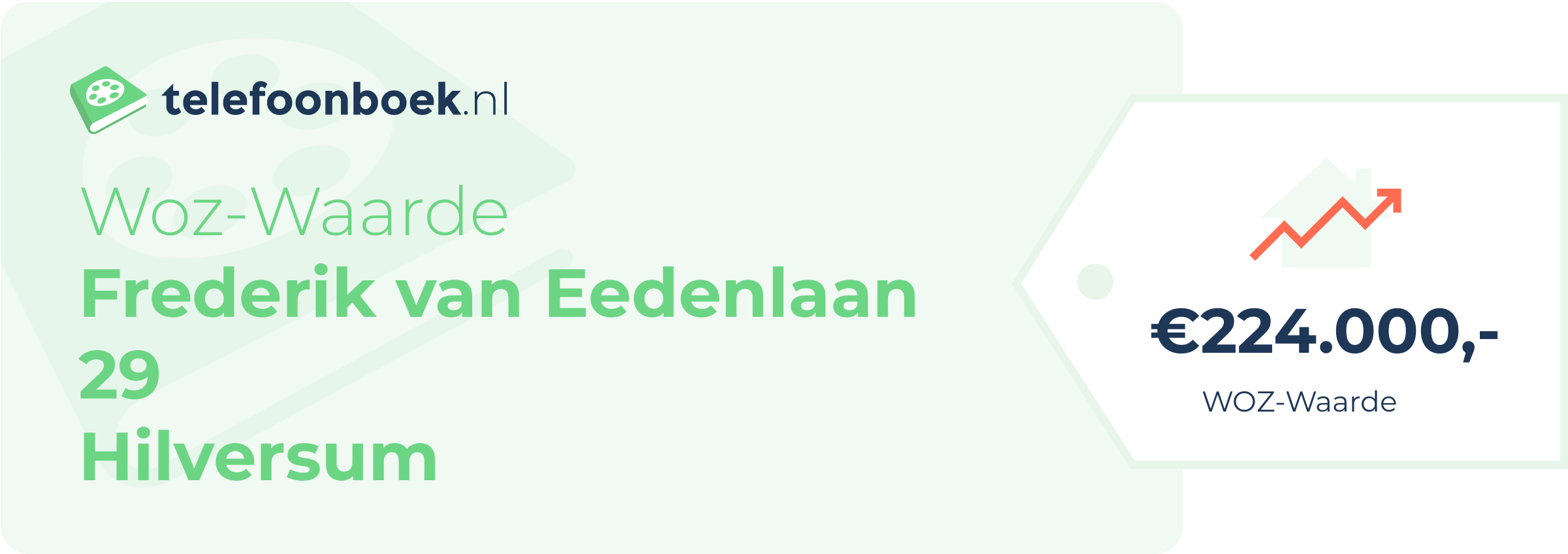 WOZ-waarde Frederik Van Eedenlaan 29 Hilversum