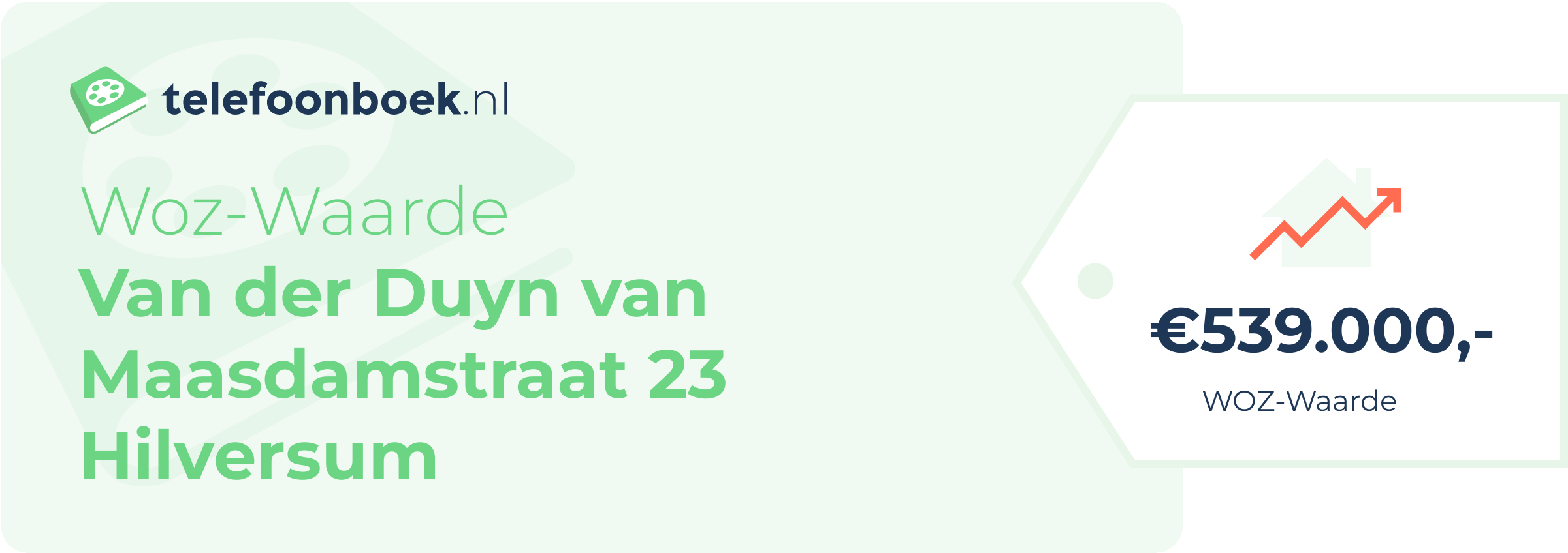 WOZ-waarde Van Der Duyn Van Maasdamstraat 23 Hilversum