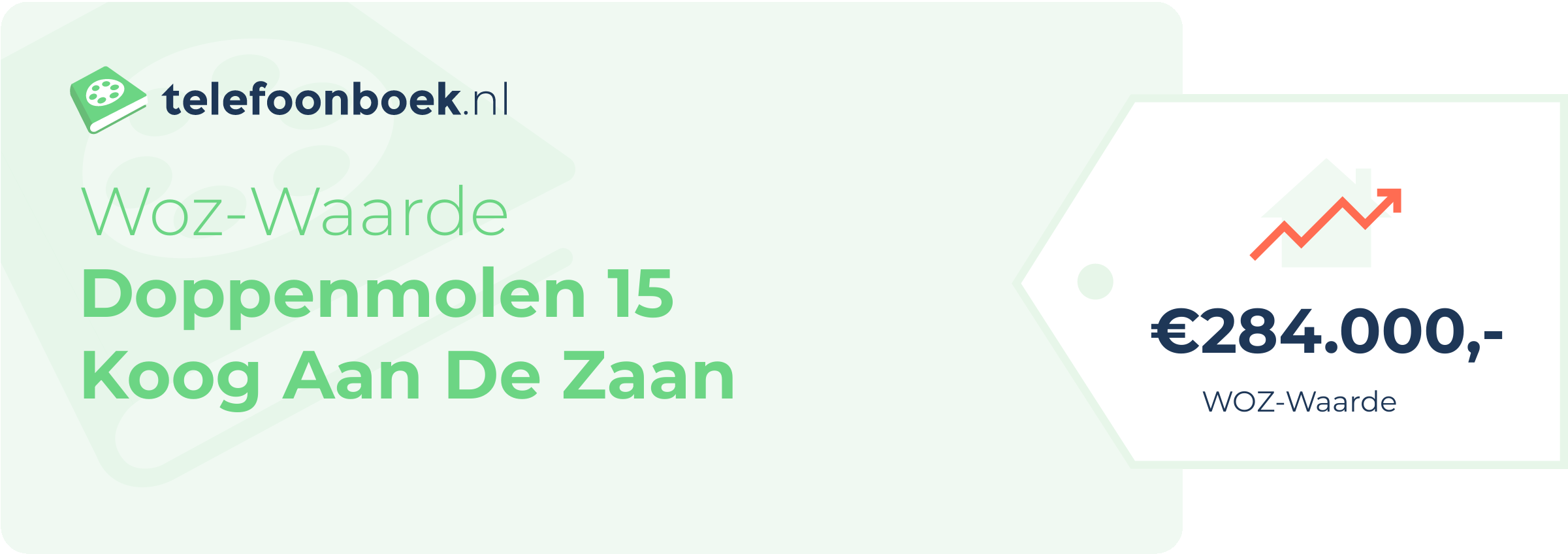 WOZ-waarde Doppenmolen 15 Koog Aan De Zaan