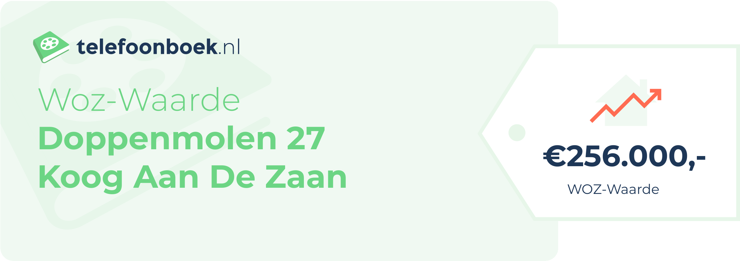 WOZ-waarde Doppenmolen 27 Koog Aan De Zaan