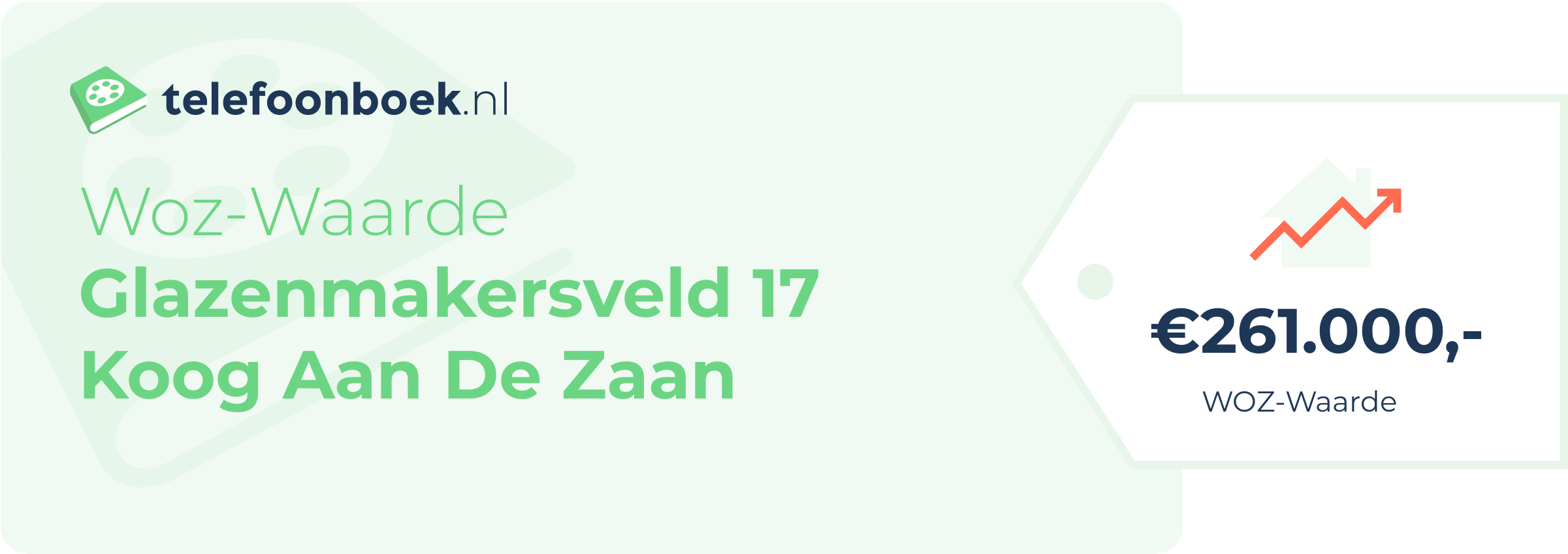 WOZ-waarde Glazenmakersveld 17 Koog Aan De Zaan