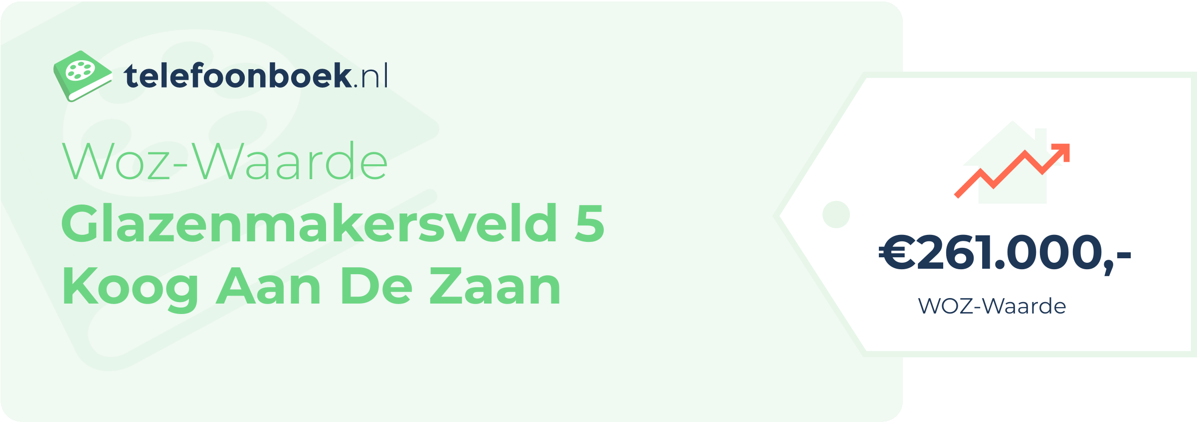 WOZ-waarde Glazenmakersveld 5 Koog Aan De Zaan