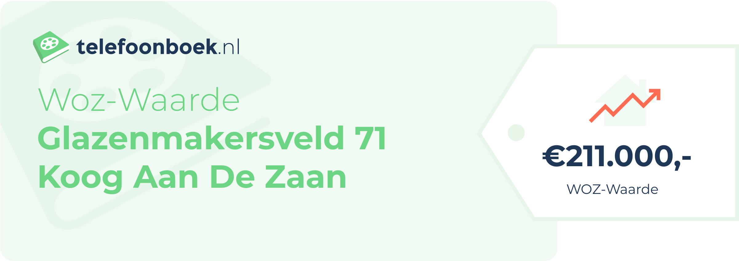 WOZ-waarde Glazenmakersveld 71 Koog Aan De Zaan