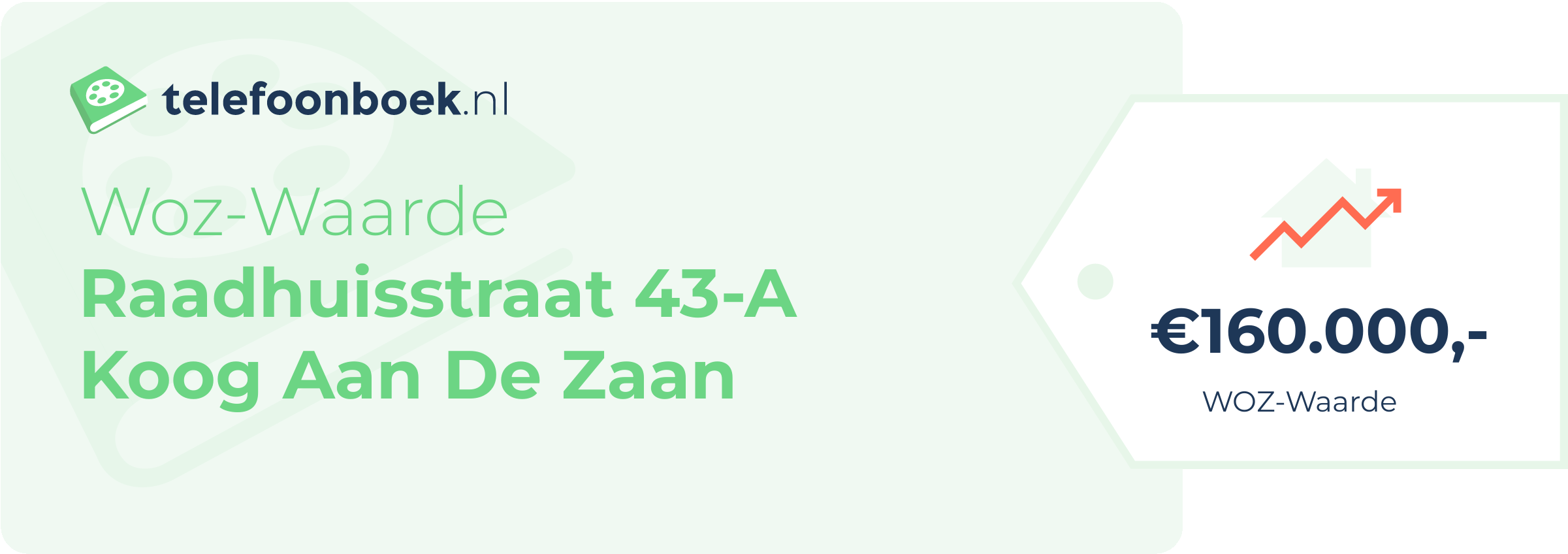 WOZ-waarde Raadhuisstraat 43-A Koog Aan De Zaan